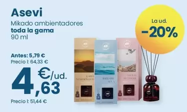 Asevi - Mikado Ambientadores Toda La Gama