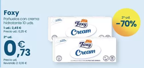 Foxy - Panuelos Con Crema Hidratante