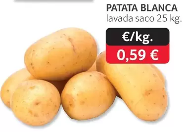 Patatas Blanca Lavado Saco