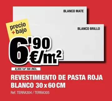 Blanco - Revestimiento De Pasta Roja 