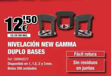 Nivelación New Gamma Duplo Bases