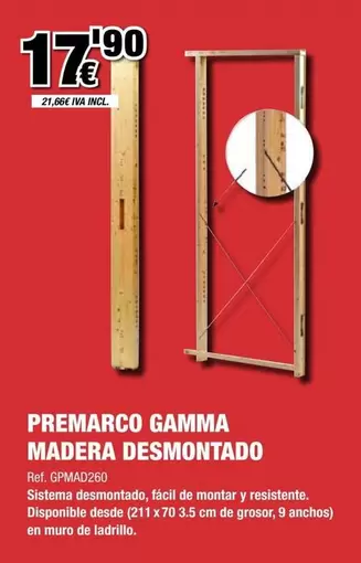Grup Gamma - Premarco Madera Desmontado