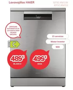 Haier - Lavavajillas XF5C4M1W XF5C4M1X