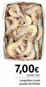 Langostino Crudo Grande 30/40