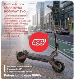 Smartgyro - Patín Eléctrico Rockway Evo