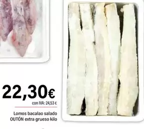 Outón - Lomos Bacalao Salado Extra Grueso