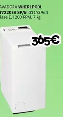 Whirlpool - Lavadora TDRL7220SS SP/N