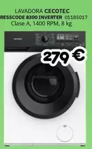 Cecotec - Lavadora Resscode 8300 Inverter