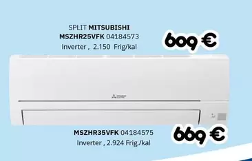 Mitsubishi - Split MSZHR25VFK Inverter