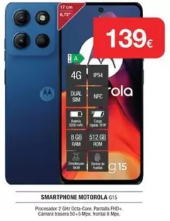 Motorola - Smartphone G15