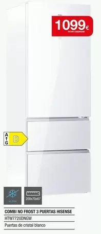 frost - Combi No Frost 3 Puertas Hisense Hti7720/Dishwashing