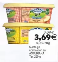 Central Lechera Asturiana - Manteiga Normal/Con Sal