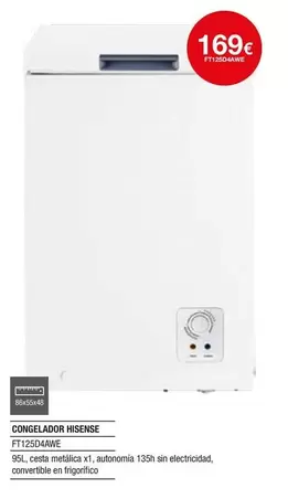 Hisense - Congelador Fti72sda4we