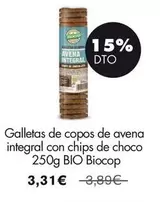 Biocop - Galletas De Copos De Avena Integral Con Chips De Choco Bio