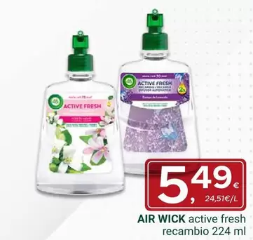Air Wick - Active Fresh Recambio