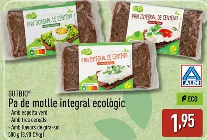 Gutbio - Pa De Motlle Integral Ecologic