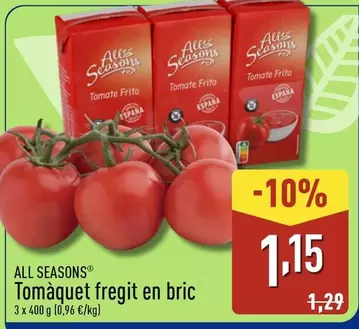 All Seasons - Tomaquet Fregit En