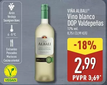 Viña Albali - Vino Blanco DOP Valdepenas