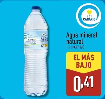 Aldi - Agua Mineral Natural