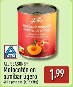 All Seasons - Melocoton En Almibar Ligero