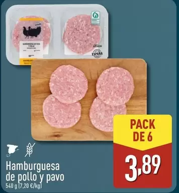 Hamburguesa De Pollo Y Pavo