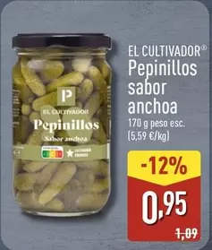 El Cultivador - Pepinillos Sabor Anchoa