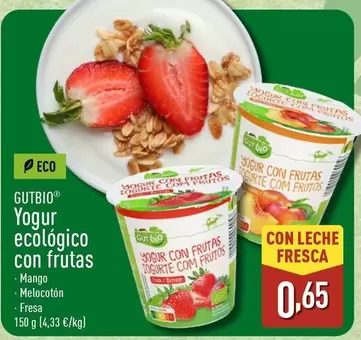 Gutbio - Yogur Ecologico Con Frutas