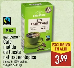 Barissimo - Café Molido De Tueste Natural Ecologico