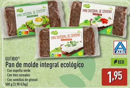 Gutbio - Pan De Molde Integral Ecologico