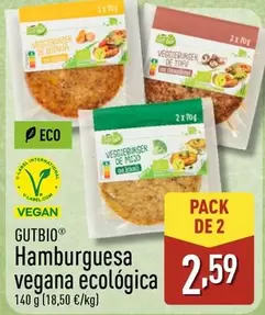 Gutbio - Hamburguesa Vegana Ecologica