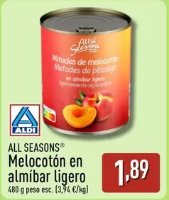 All'S Seasons - Melocoton En Almibar Ligero