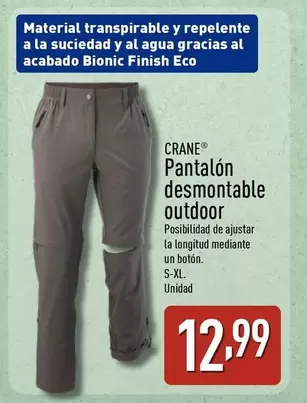 Crane - Pantalon Desmontable Outdoor