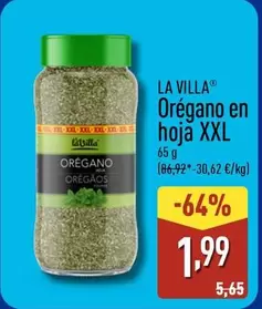 La Villa - Oregano En Hoja Xxl