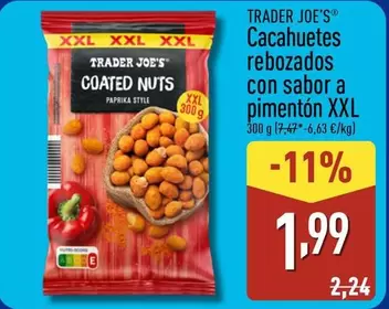 Trader Joe´S - Cacahuetes Rebozados Con Sabor A Pimentón Xxl