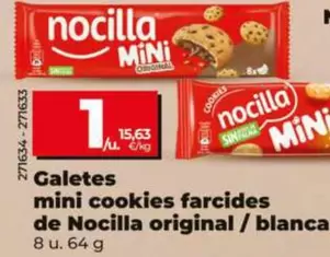 Galetes Mini Cookies Farcides De Nocilla Original/Blanca