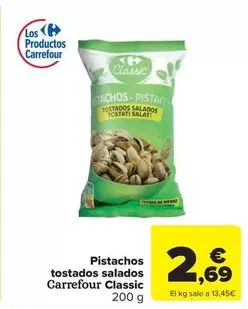 Carrefour Classic - Pistachos Tostados Salados