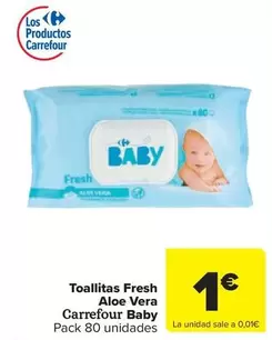 Carrefour - Toallitas Fresh Aloe Vera Baby