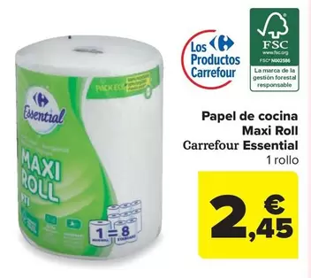 Carrefour Essential - Papel De Cocina Maxi Roll