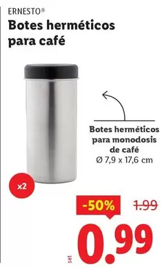 Ernesto - Botes Hermeticos Para Cafe