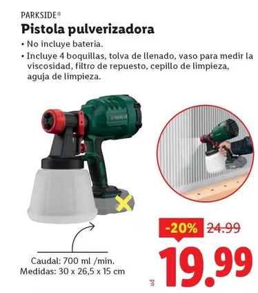 Parkside - Pistola Pulverizadora