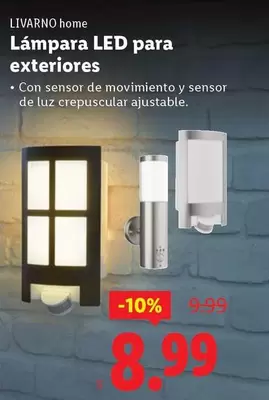 Livarno - Lampara Led Para Exteriores