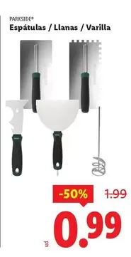 Parkside - Espatulas/Llanas/Varilla