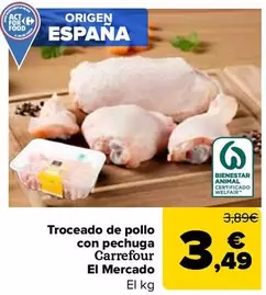 Carrefour El Mercado - Troceado De Pollo Con Pechuga El Mercado