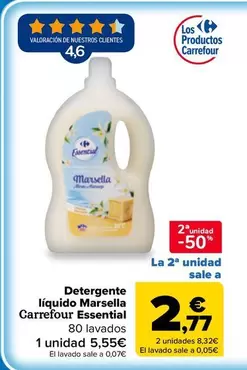 Carrefour Essential - Detergente Líquido Marsella
