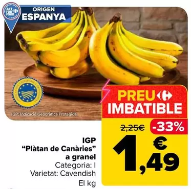 Igp Platan De Canaries A Granel