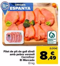 Carrefour El Mercado - Filet De Pit De Gall Dindi Amb Pebre Vermell