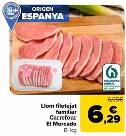 Carrefour El Mercado - Llom Filetejat Familiar 