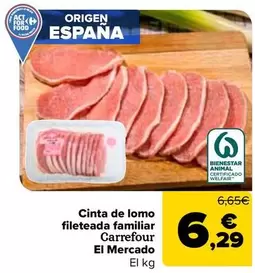 carrefour - Cinta De Lomo Fileteada Familiar