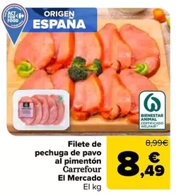 carrefour - Filete De Pechuga De Pavo Al Pimenton El Mercado