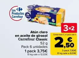 carrefour - Atun Claro En Aceite De Girasol Classic
